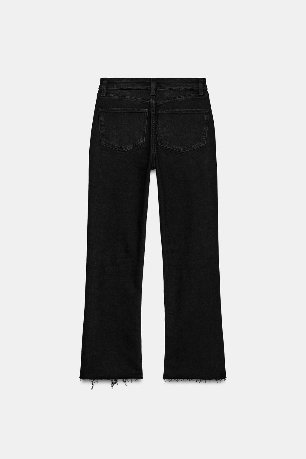 JEANS TRF CROPPED FLARE TIRO ALTO / Negro - Zara фото 8