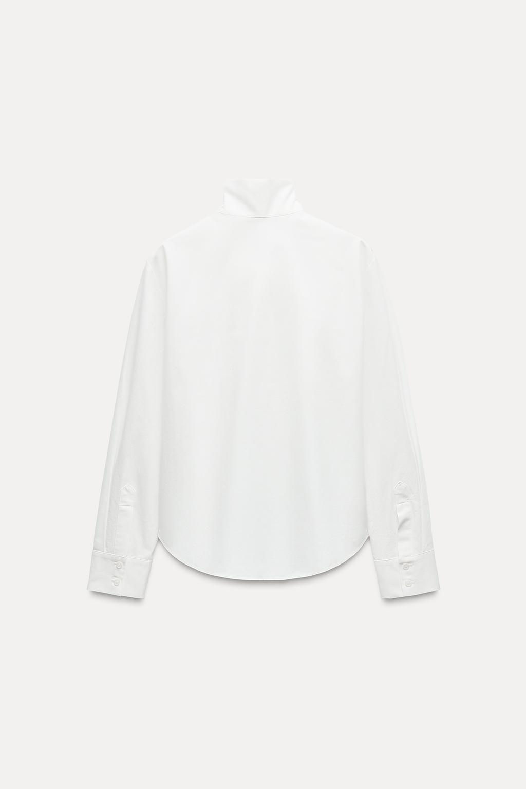 BOW BLOUSE ZW COLLECTION - Zara фото 8