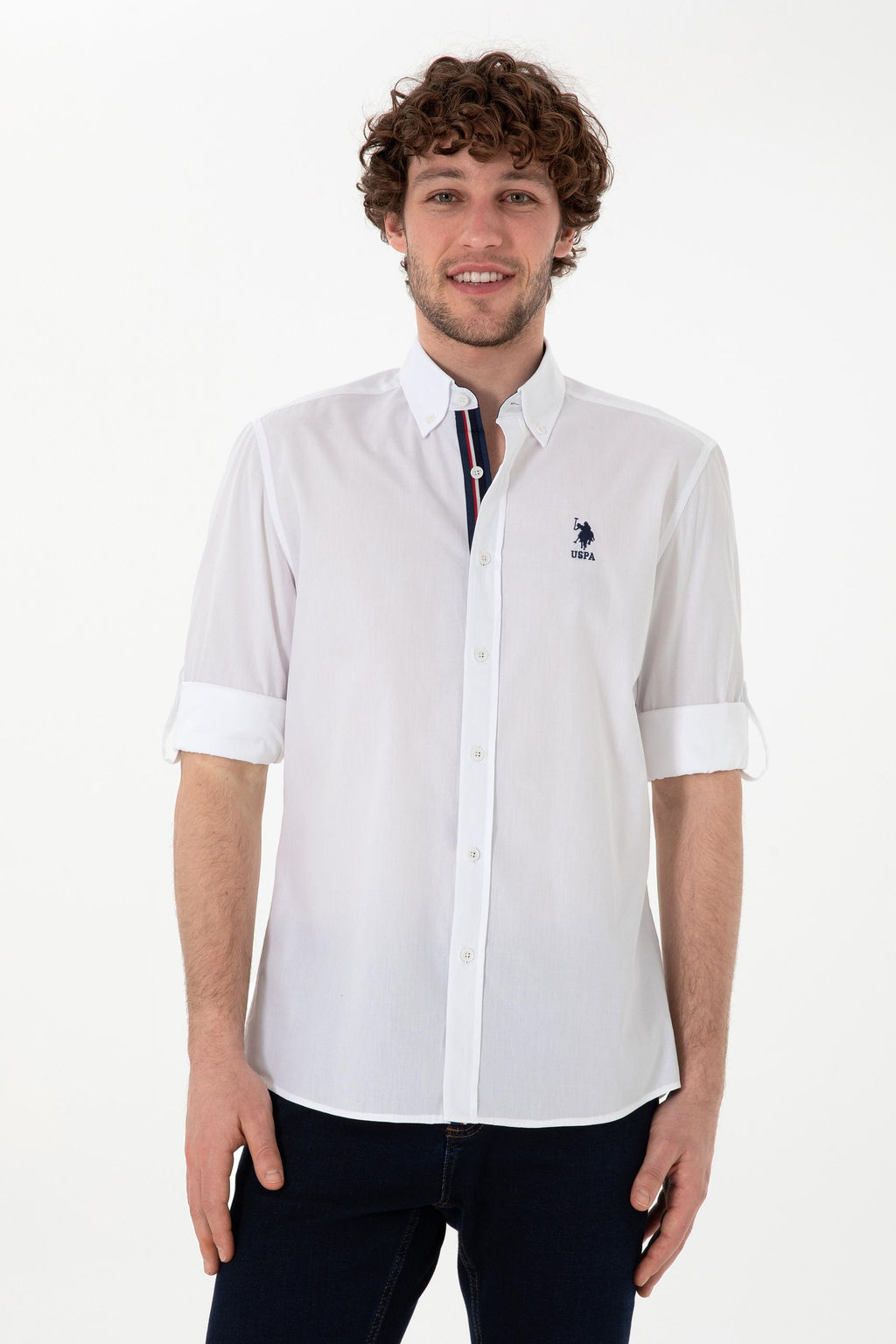 Erkek Beyaz Uzun Kollu G_mlek Sepette S_rpriz _ndirim