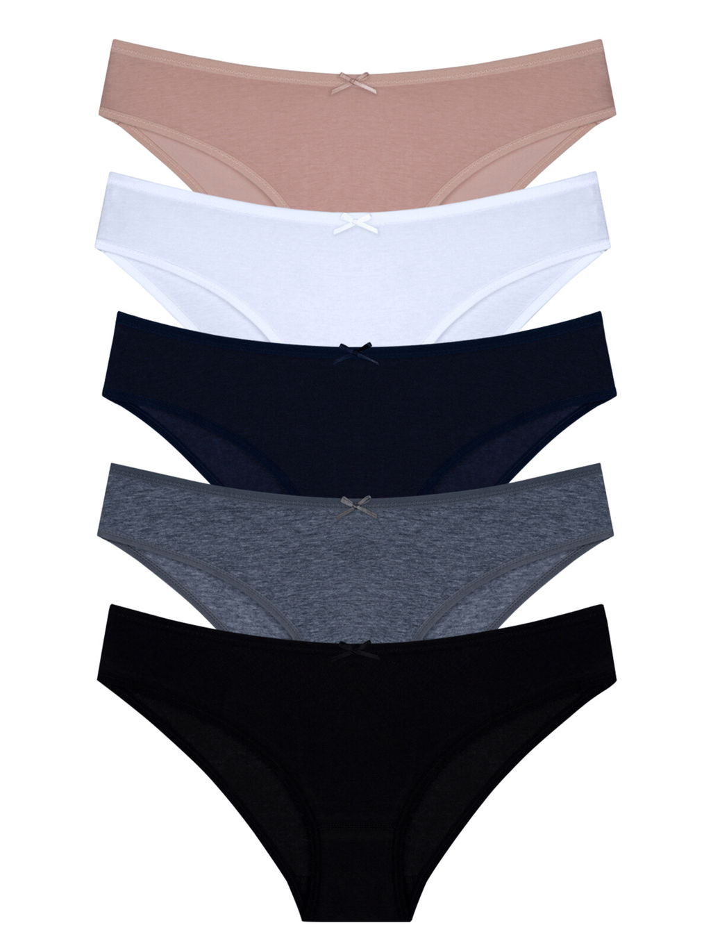Набор женских трусиков TOPANTY 1003, BIKINI, 5 шт/уп