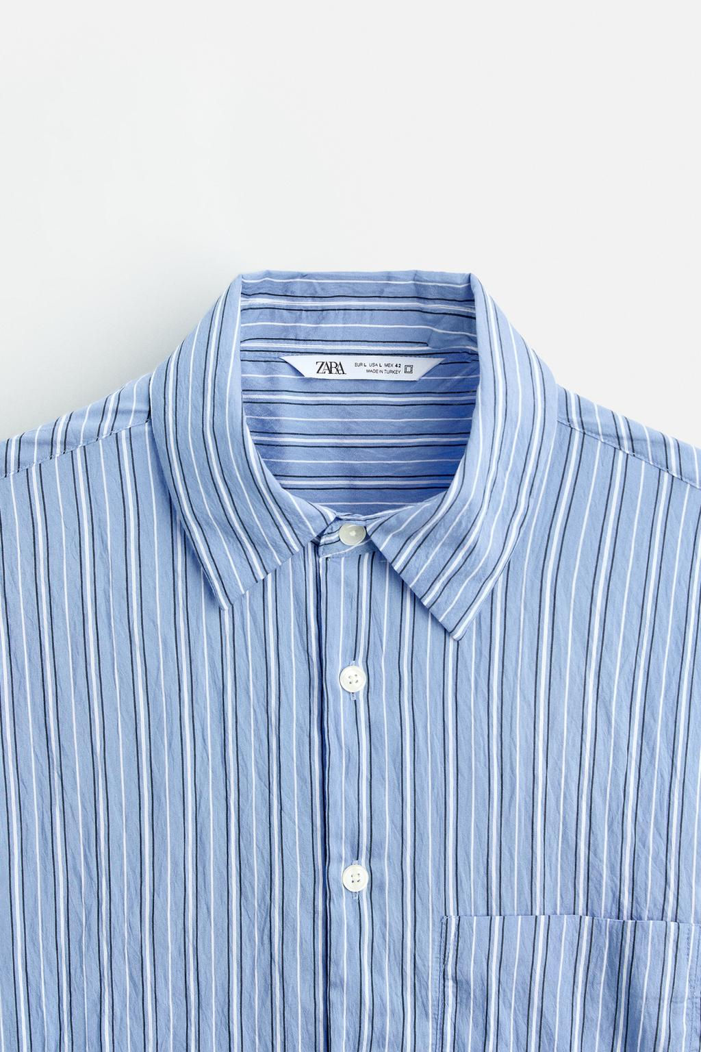 CONTRAST STRIPED SHIRT - Zara фото 10