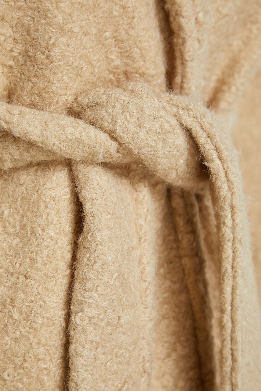 Bej Oversize Genis Kesim Kusakl? Buklet Kaban TWOAW24KB00057