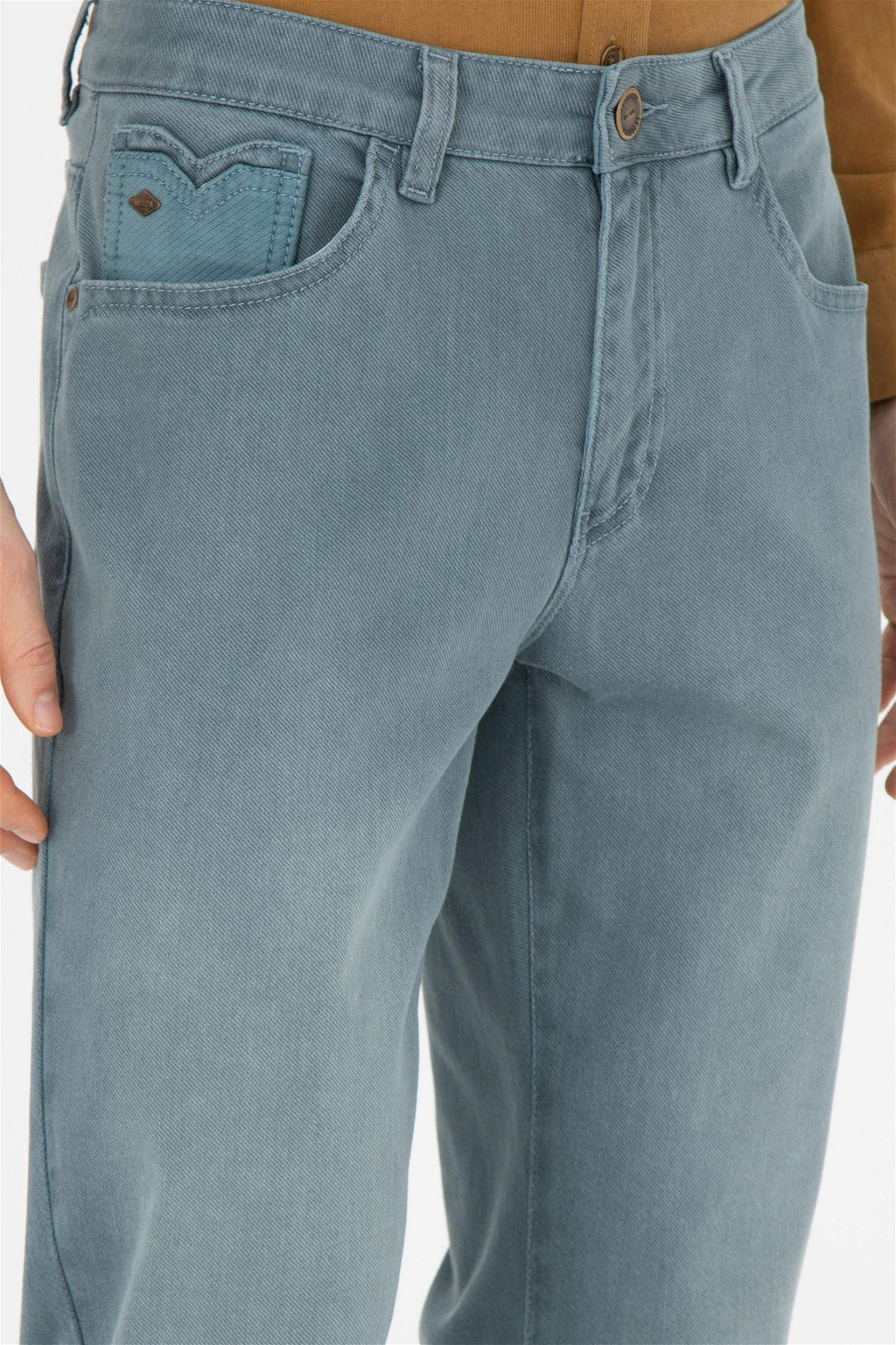 Мужские мятные джинсовые брюки - U.s. polo assn фото 5