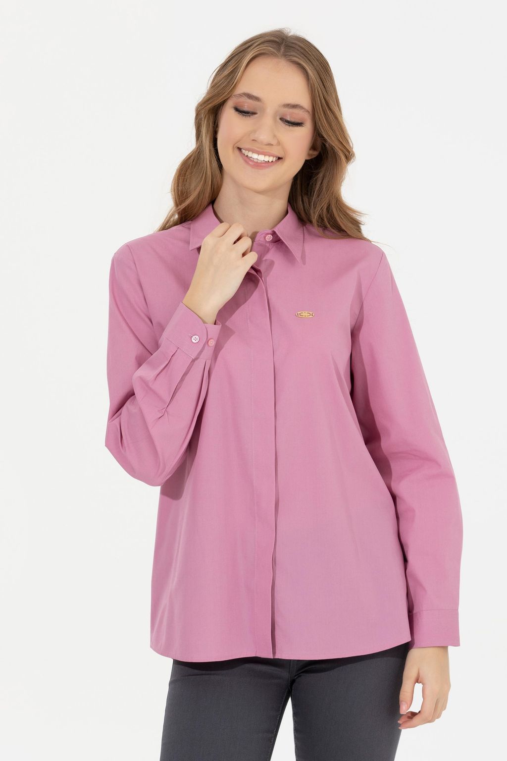 U. S. Polo Assn Женская рубашка с длинным рукавом Magnolia - U.s. polo assn фото 4