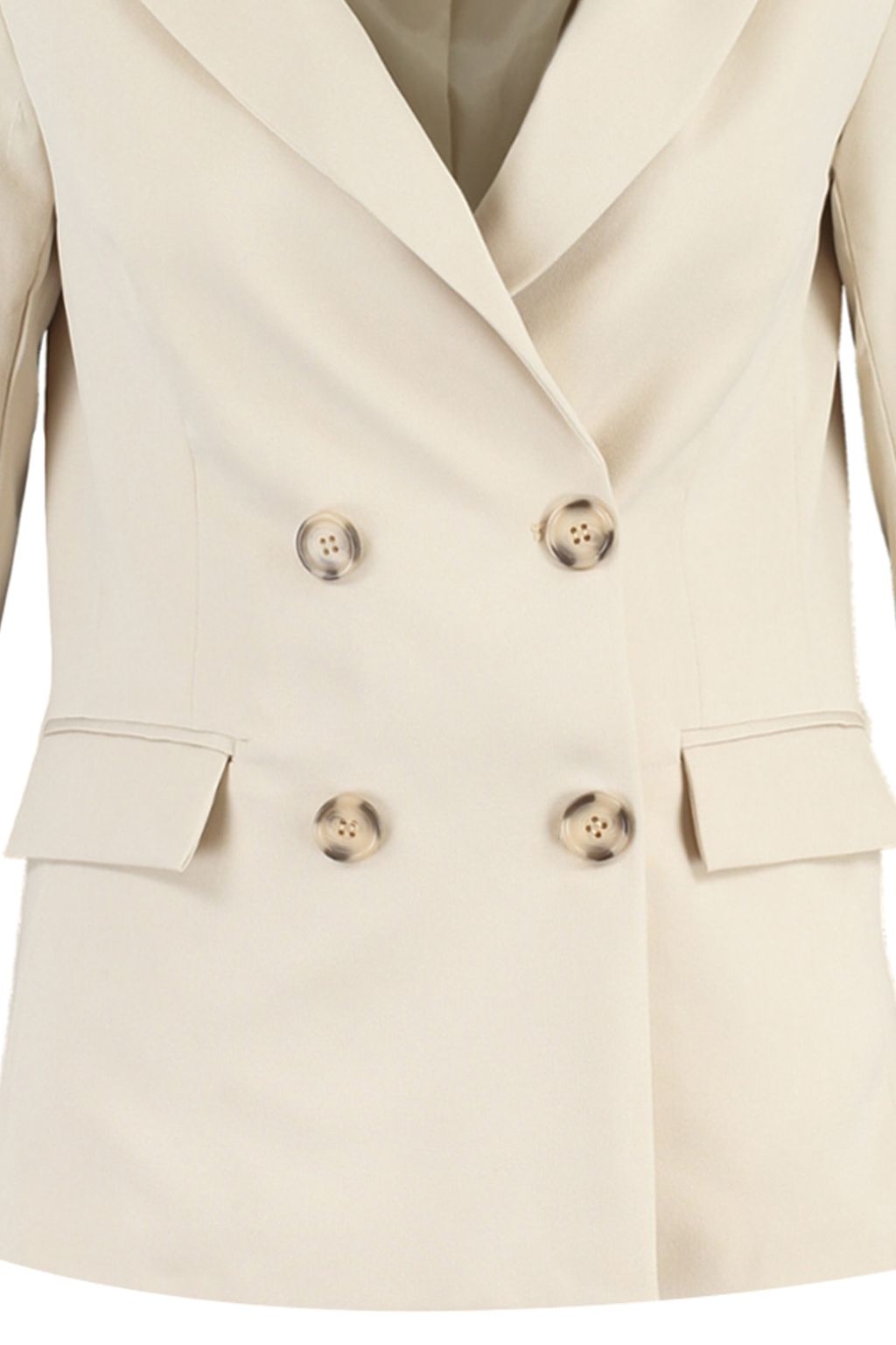 TRENDYOLMILLA Bej Regular Astarl? Kruvaze Kapama Dokuma Blazer Ceket TWOSS21CE0107  фото 12