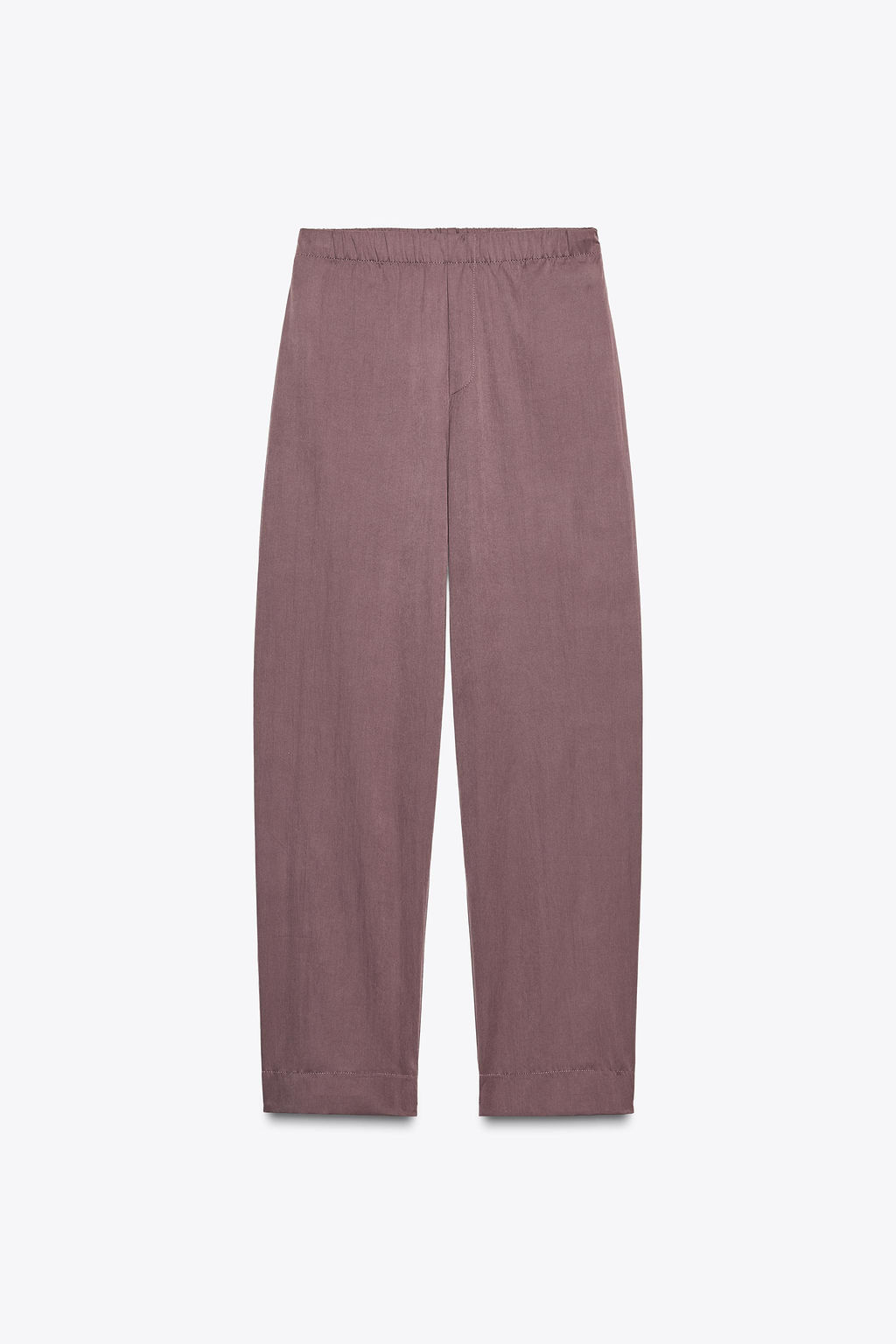 NYLON TROUSERS WITH BUTTONED HEM - Zara фото 6