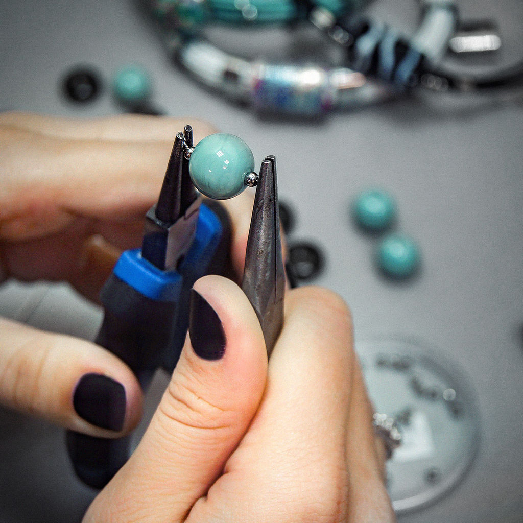 Серьги из муранского стекла SAPPHIRE GLORY LS3457