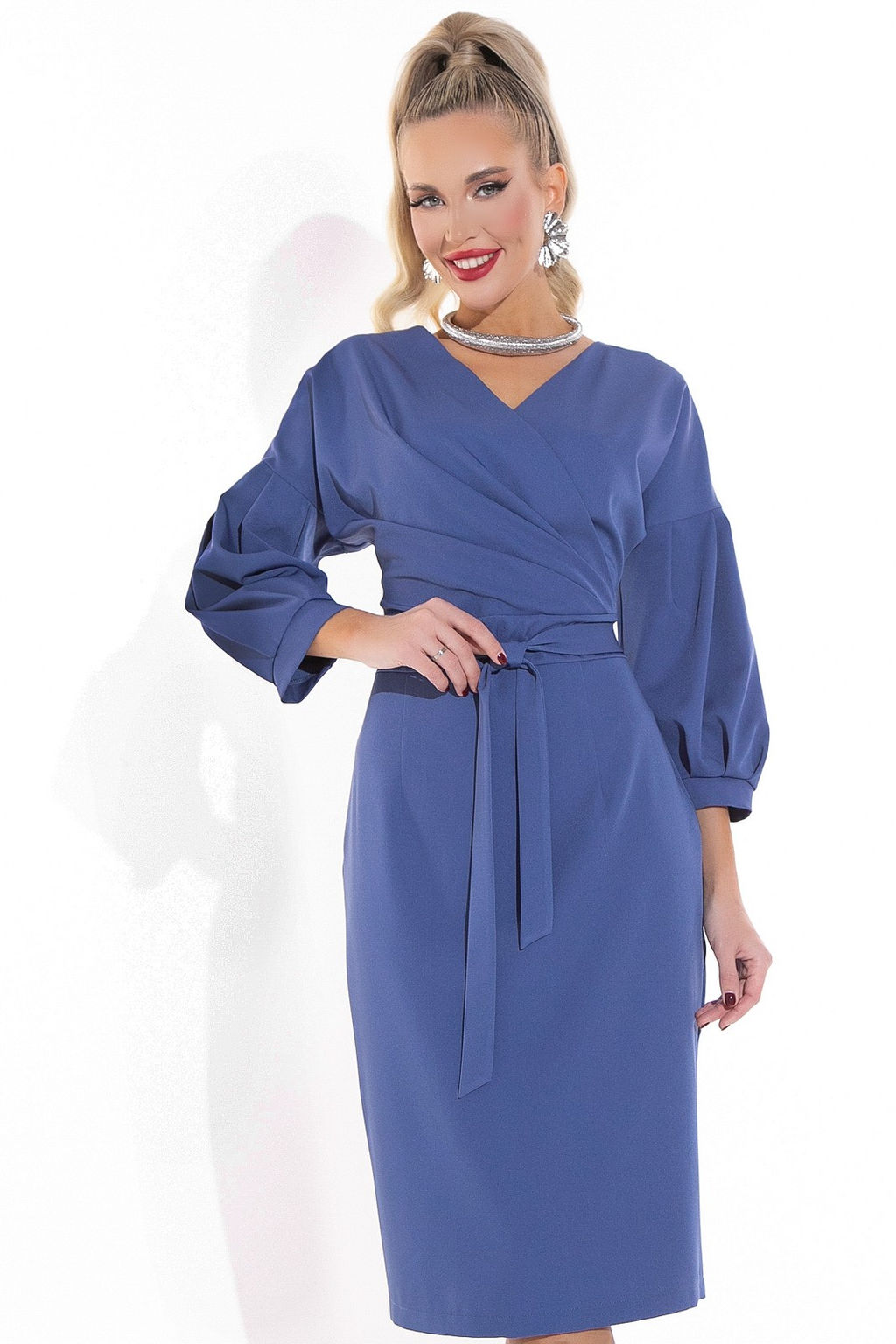 Платье Искусство обольщения (синий) - Эльза фото 4