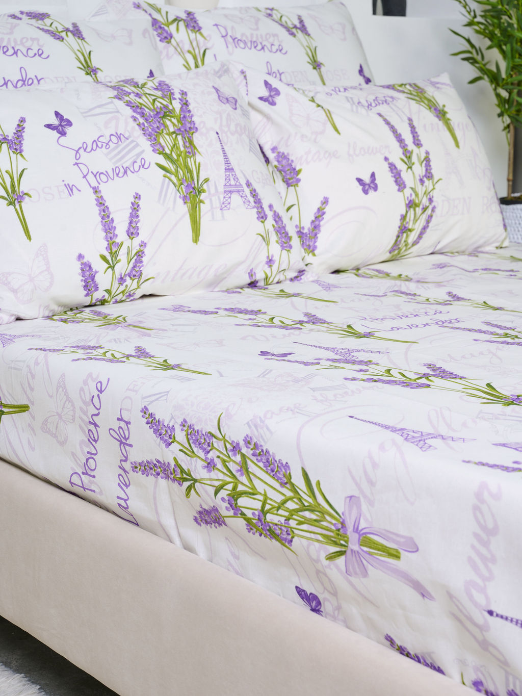 Простыня бязь - Лаванда 150х215