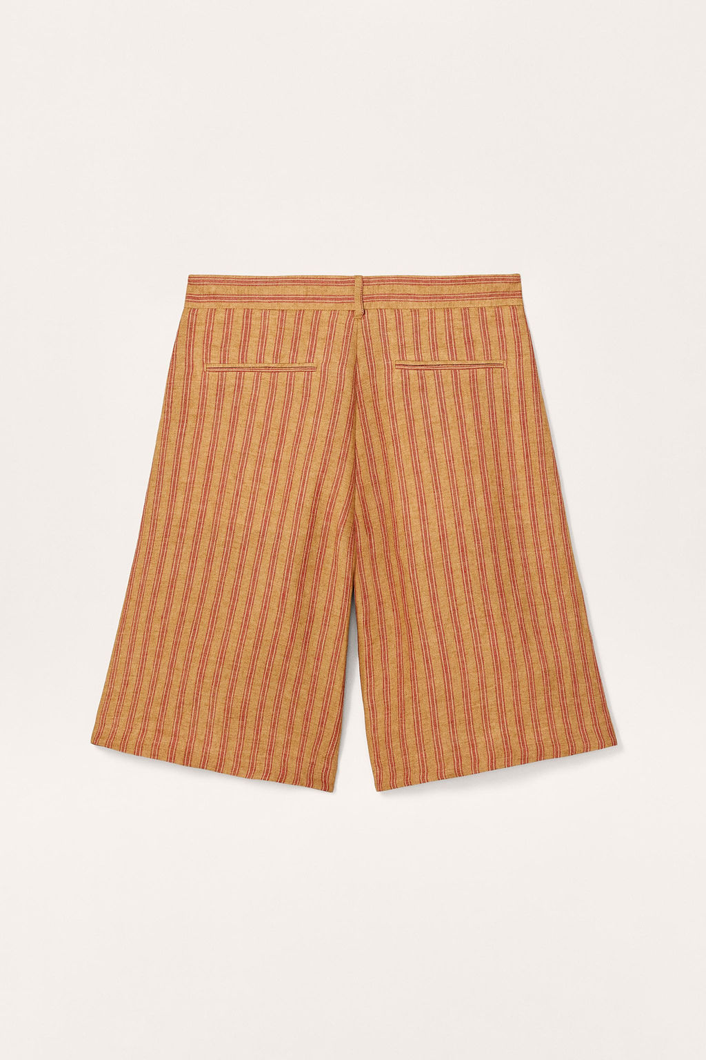 LIMITED EDITION STRIPED LINEN BERMUDA SHORTS - Zara фото 11