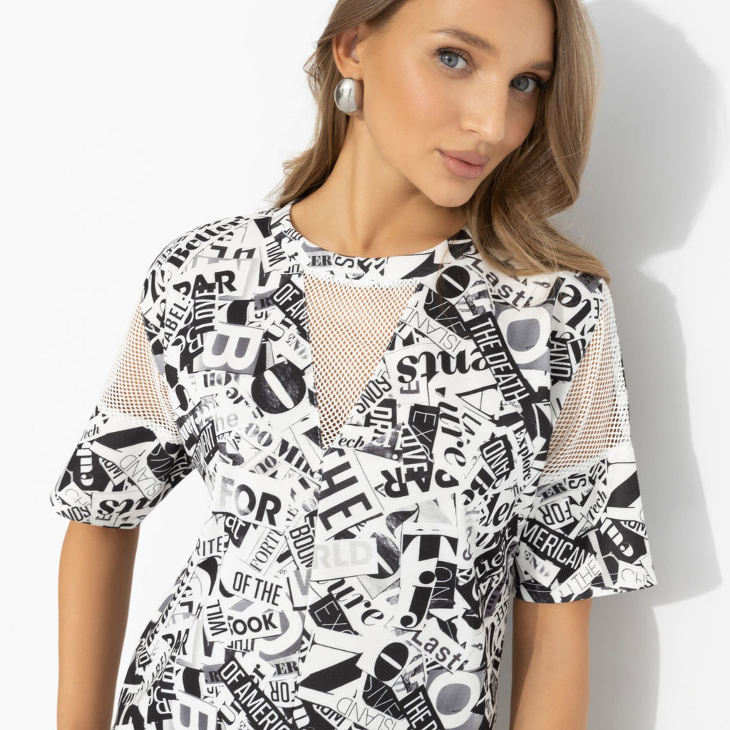 Платье комбинированное, Не по правилам (стиль) - Charutti фото 3