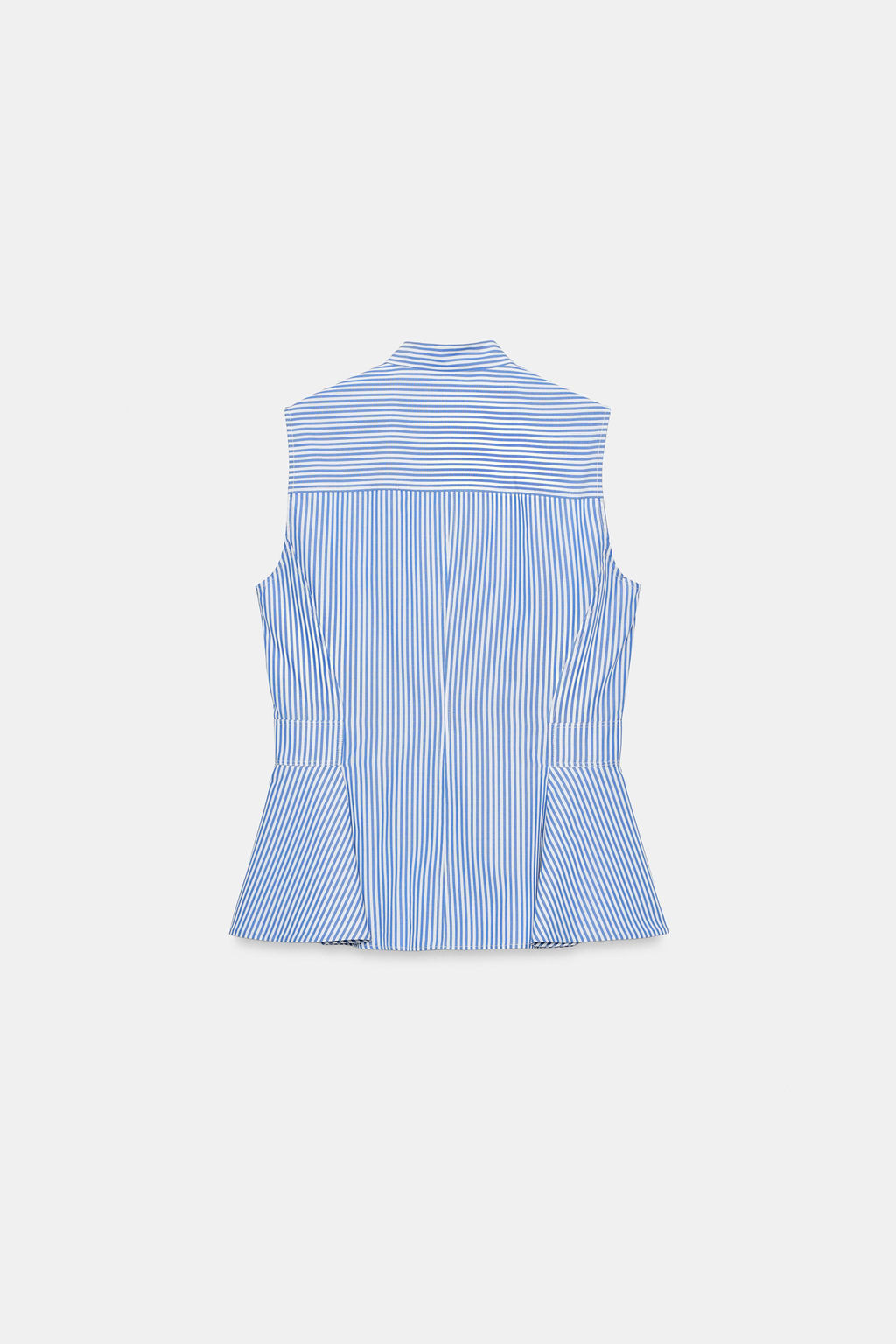 CAMISA PEPLUM RAYAS / Azul / Blanco - Zara фото 8