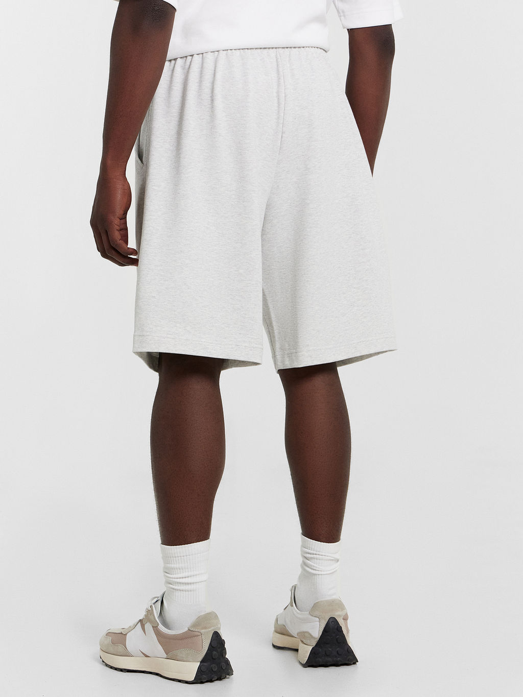 Шорты мужские серые серый меланж 4306-А 131091