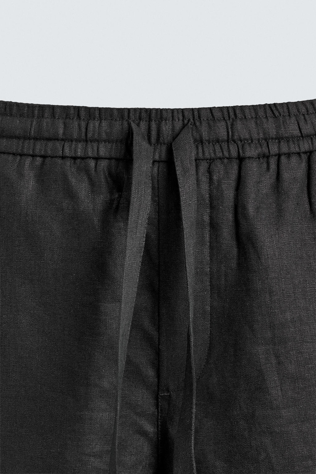 PANTAL?N RELAXED FIT 100% LINO / Negro - Zara фото 8