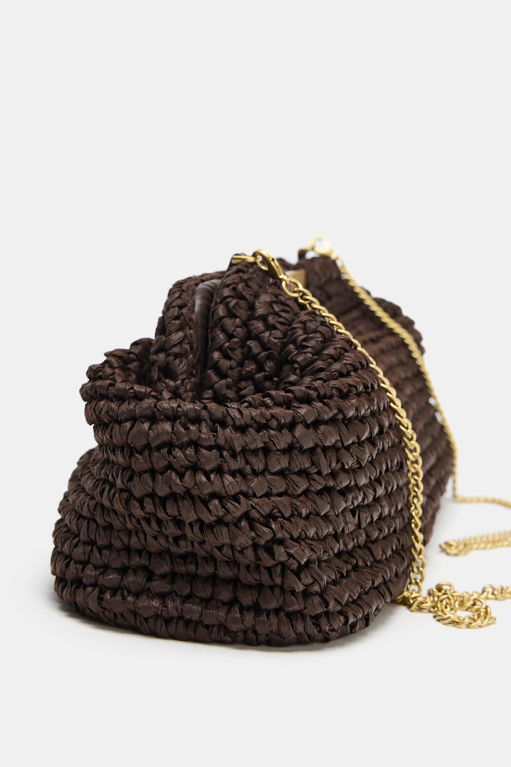 BOLSO SOBRE CUERPO TRENZADO / Marr?n - Zara фото 5
