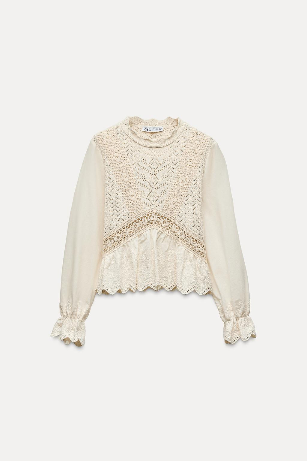 MATCHING POINTELLE KNIT TOP - Zara фото 8