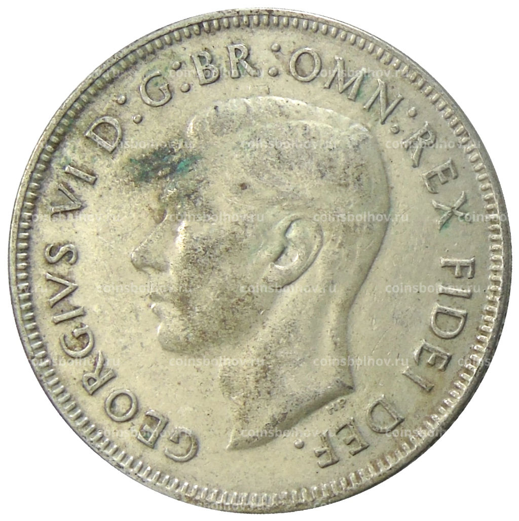 1 флорин (2 шиллинга) 1951 года Австралия  50 лет Федерации
