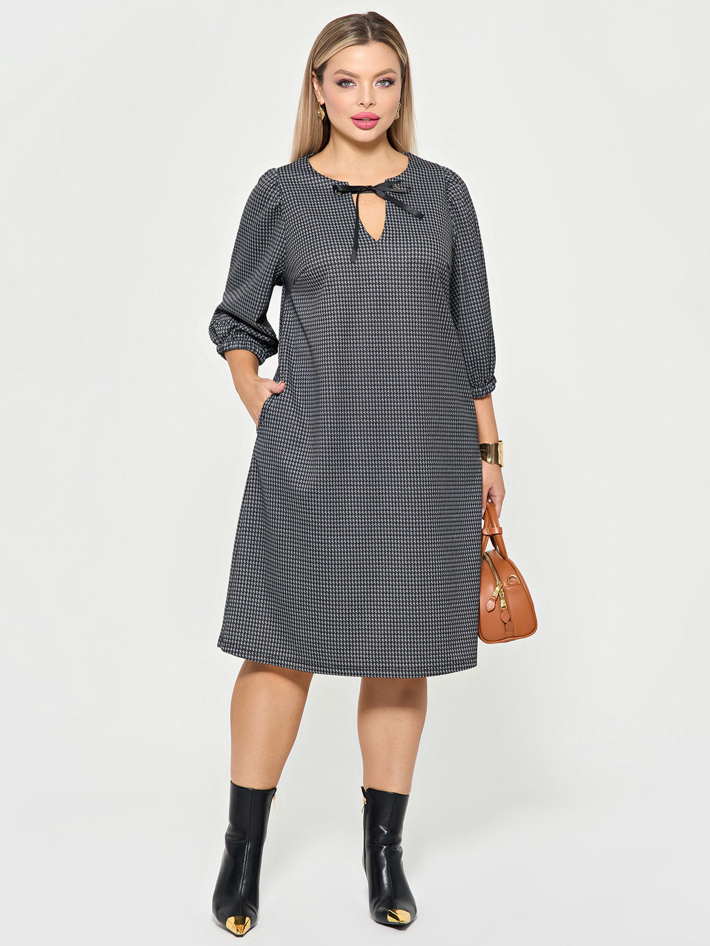 Платье 0218-2 чёрный кварц - Dora фото 157