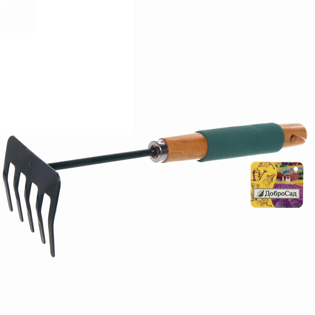 Цена за 3 шт. Грабельки "Эконика" 29см деревянная комбинированная ручка ДоброСад