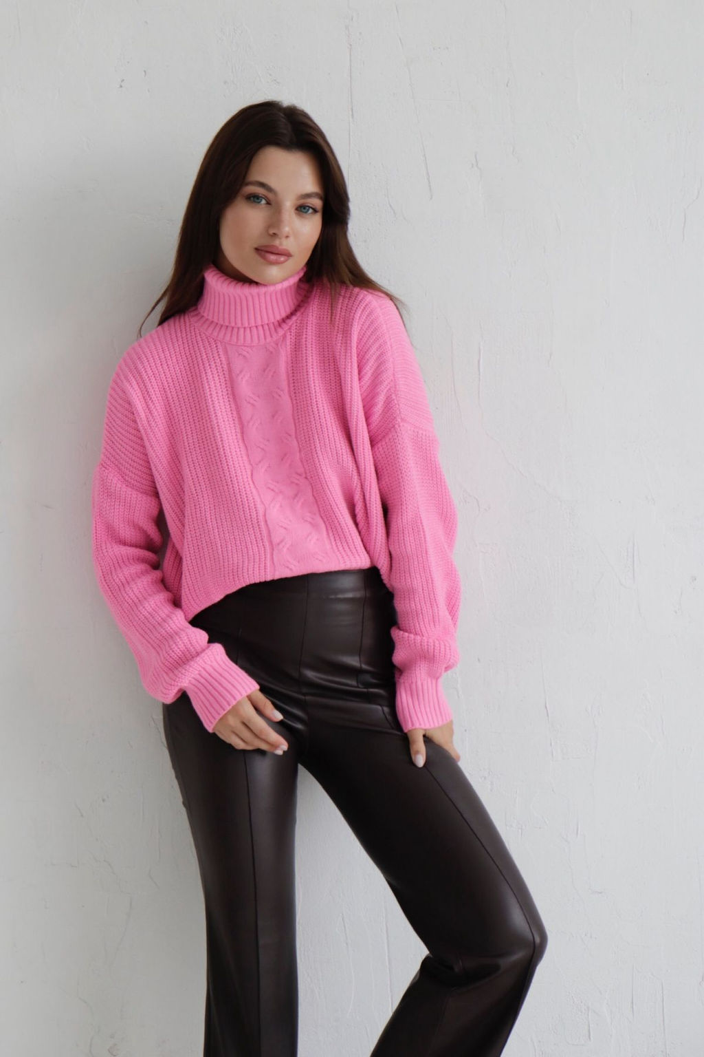 10209 Свитер короткий розовый - Martichelli фото 8