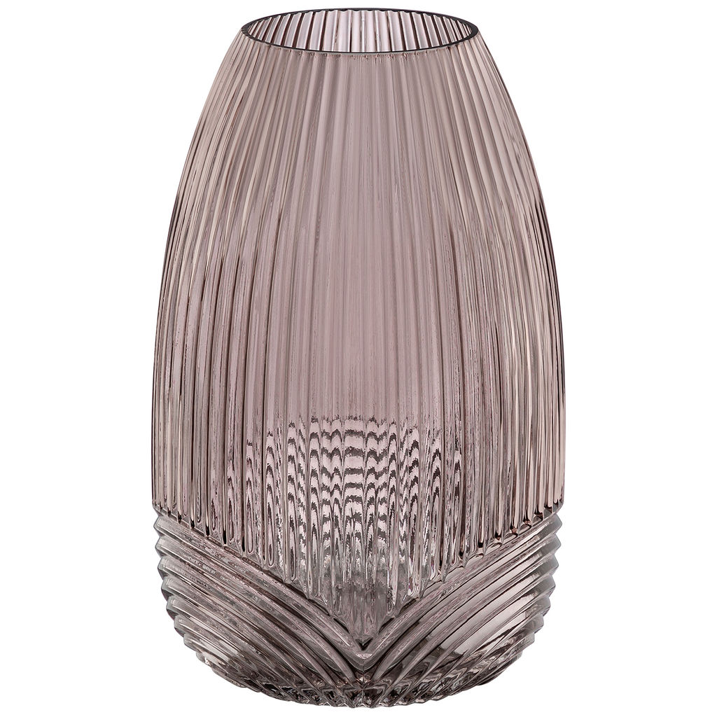 Ваза 19*19*30 см бордово-коричневая, стекло