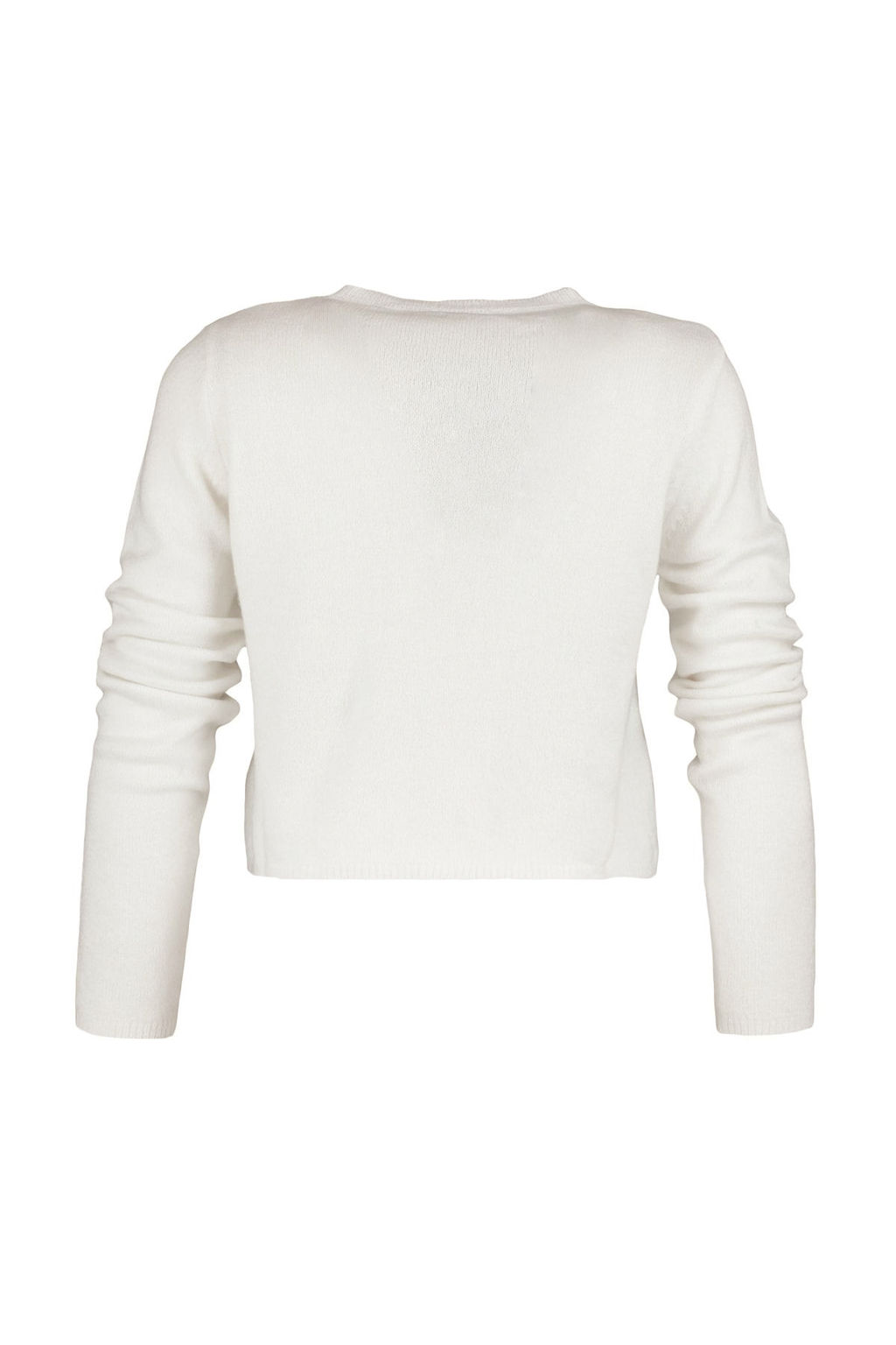 Ekru Crop Yumusak Dokulu 2li Bluz-H?rka Triko Tak?m TWOAW21HI0107