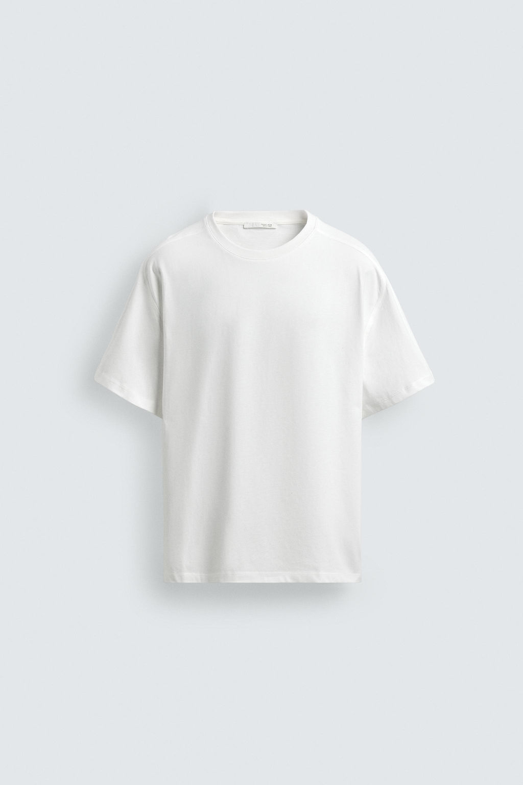 CAMISETA RELAXED FIT COSTURAS / Blanco
