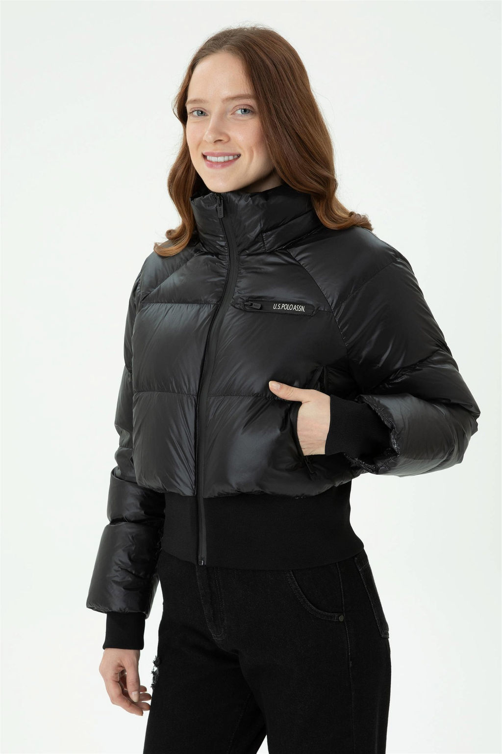 Женское черное пальто - U.s. polo assn фото 8