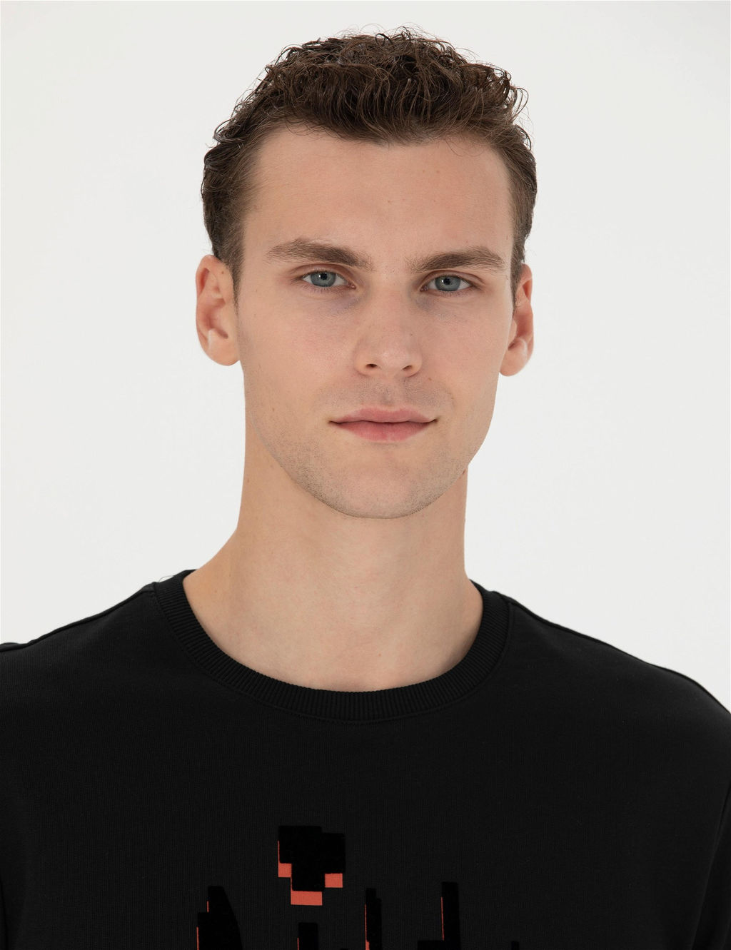 Siyah Regular Fit Sweatshirt - Pierre cardin фото 2