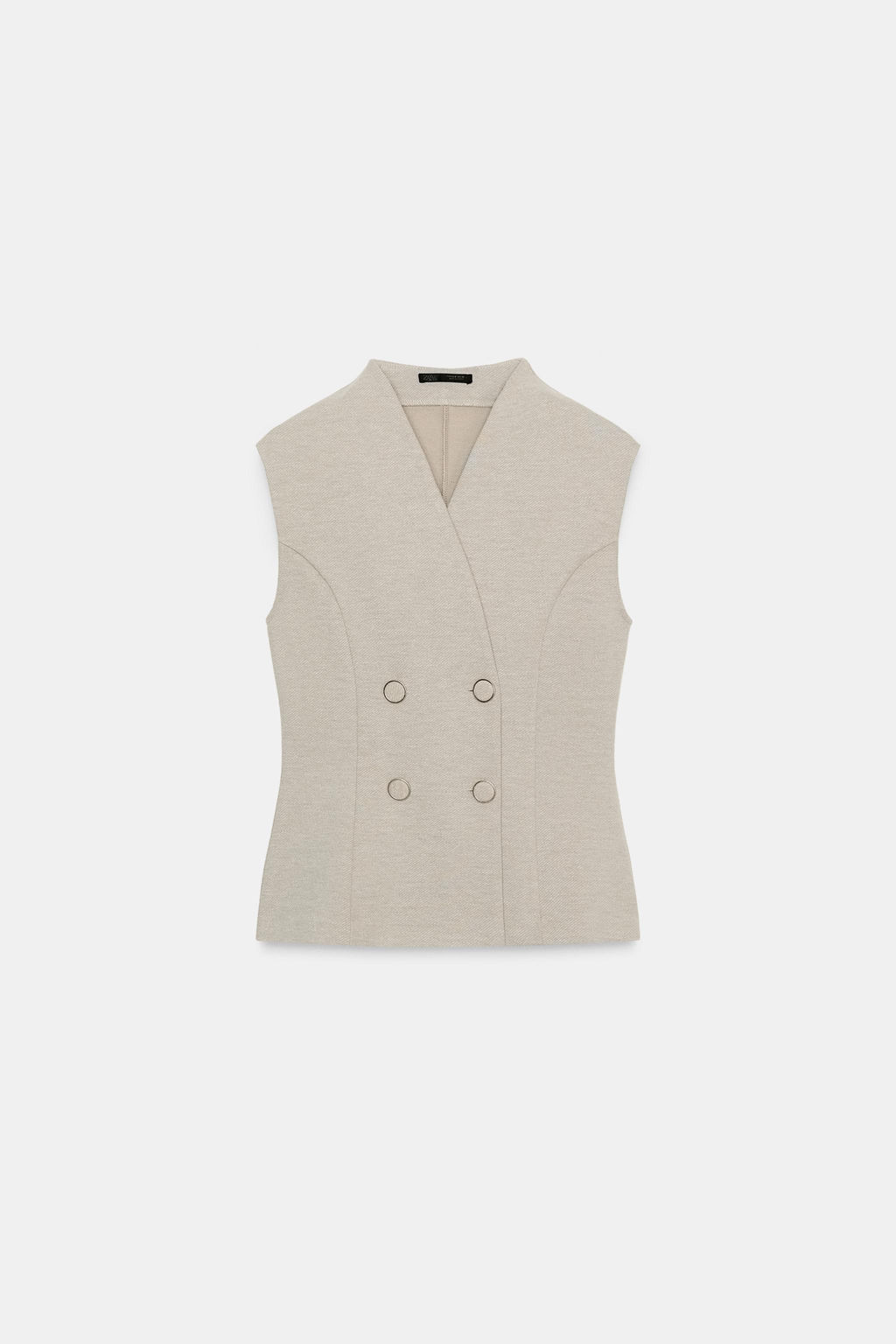 TWILL BUTTONED WAISTCOAT