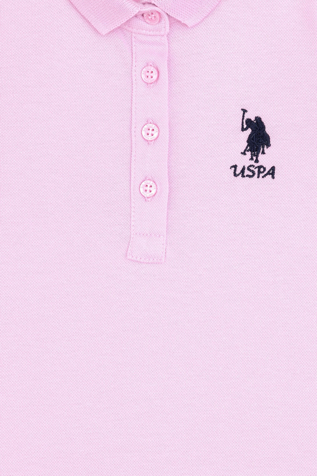 Розовое вязаное платье для девочки - U.s. polo assn фото 3