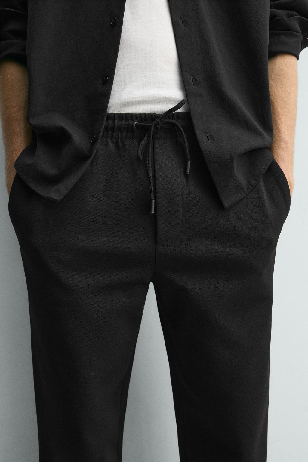 PANTAL?N CINTURA JOGGER EASY CARE / Negro - Zara фото 16