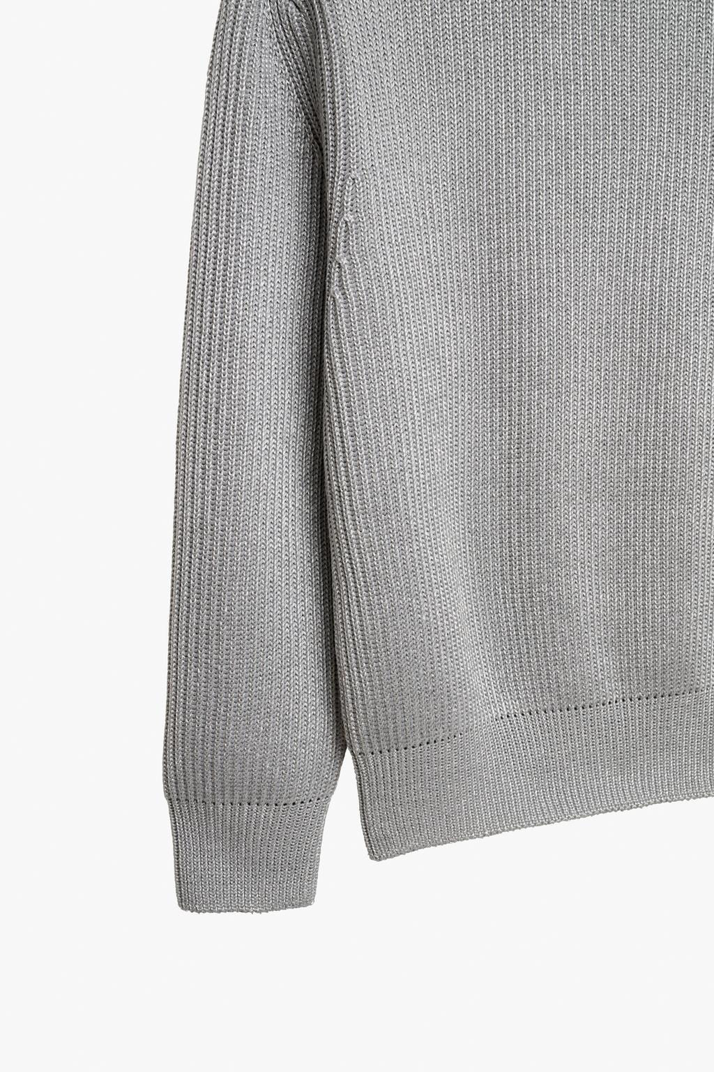 METALLIC FINISH SWEATER X STEFANO PILATI - Zara фото 4