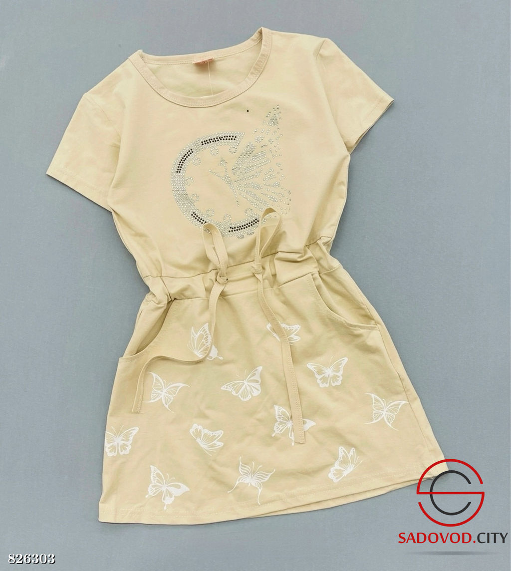 Платье для девочки из хлопка