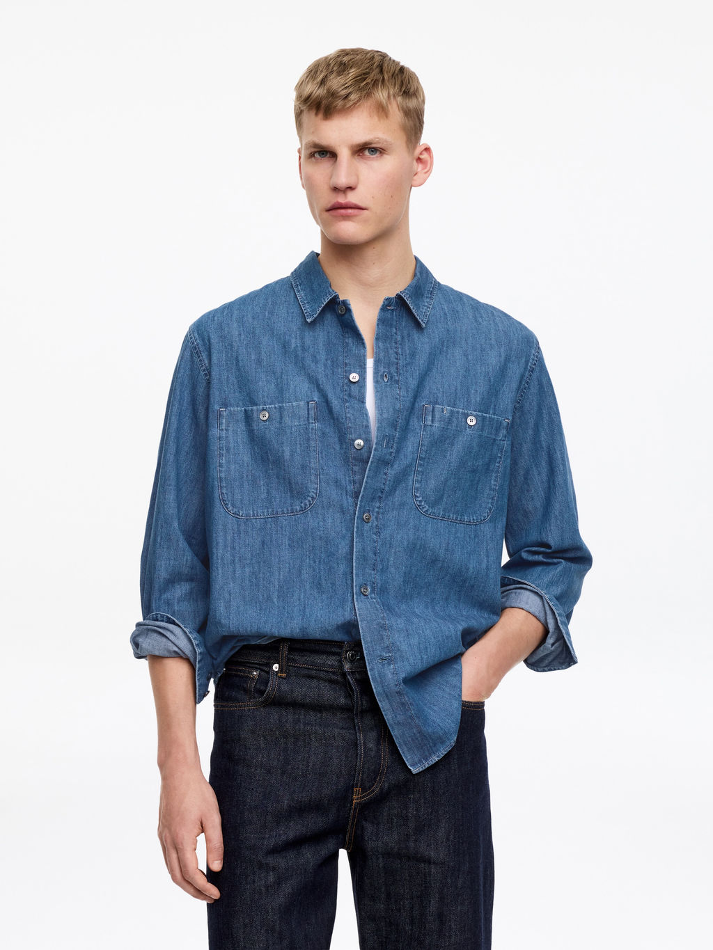 Camisa vaquera relaxed fit - H&m фото 2