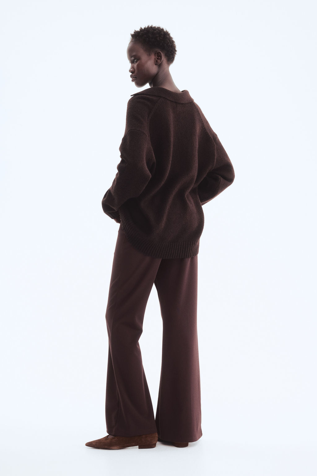 Pantal?n bootcut en punto roma - H&m фото 9