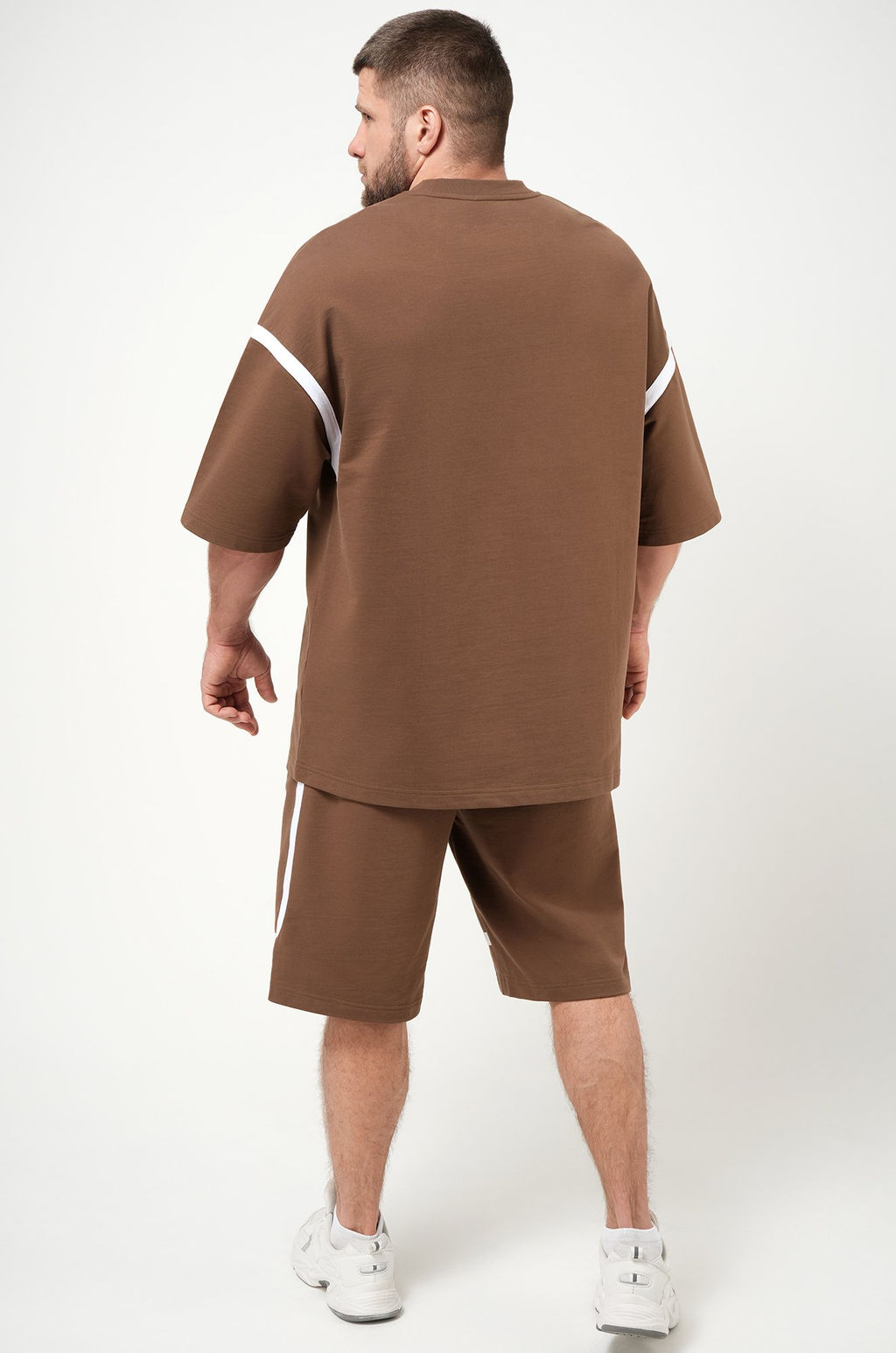 Мужской костюм оверсайз из футера двухнитки Happyfox  фото 10