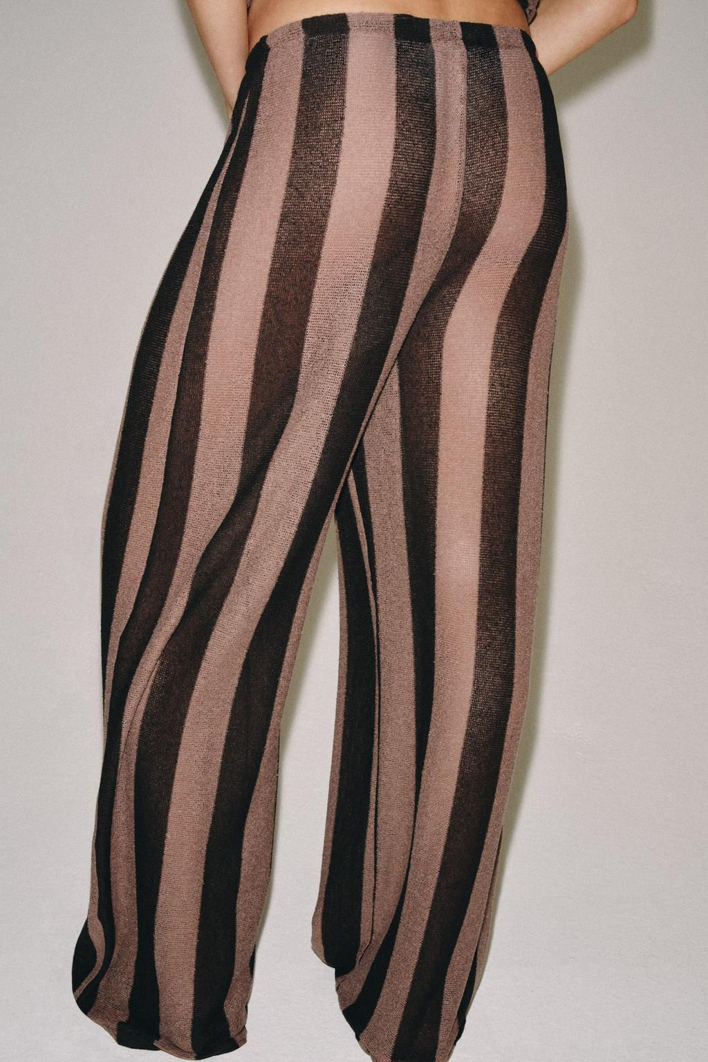 RUSTIC STRIPED TROUSERS - Zara фото 3