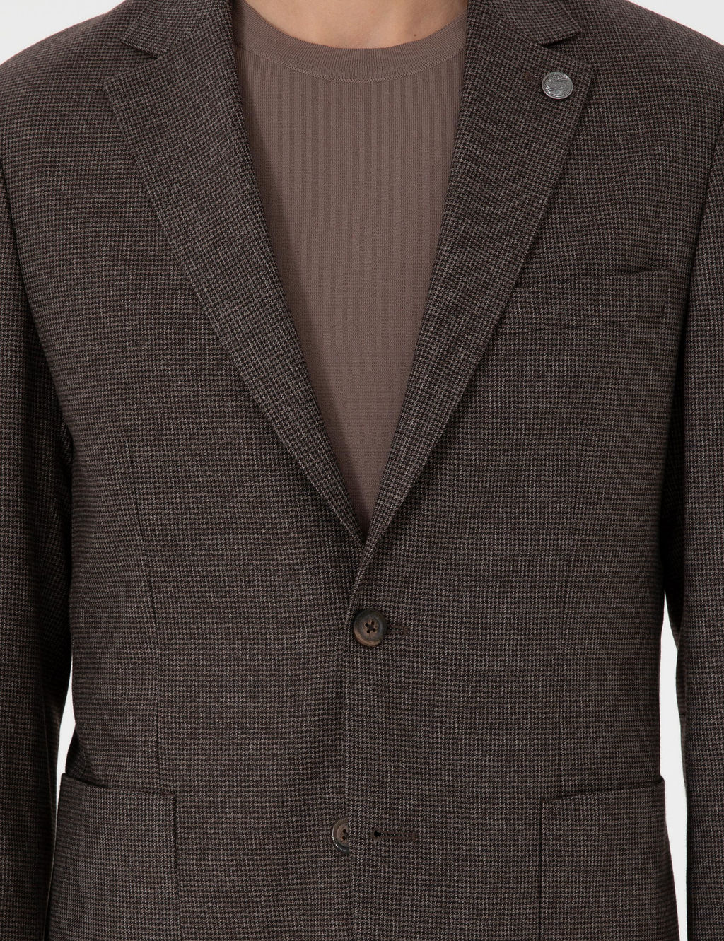 Kahverengi Slim Fit Tak_m Elbise