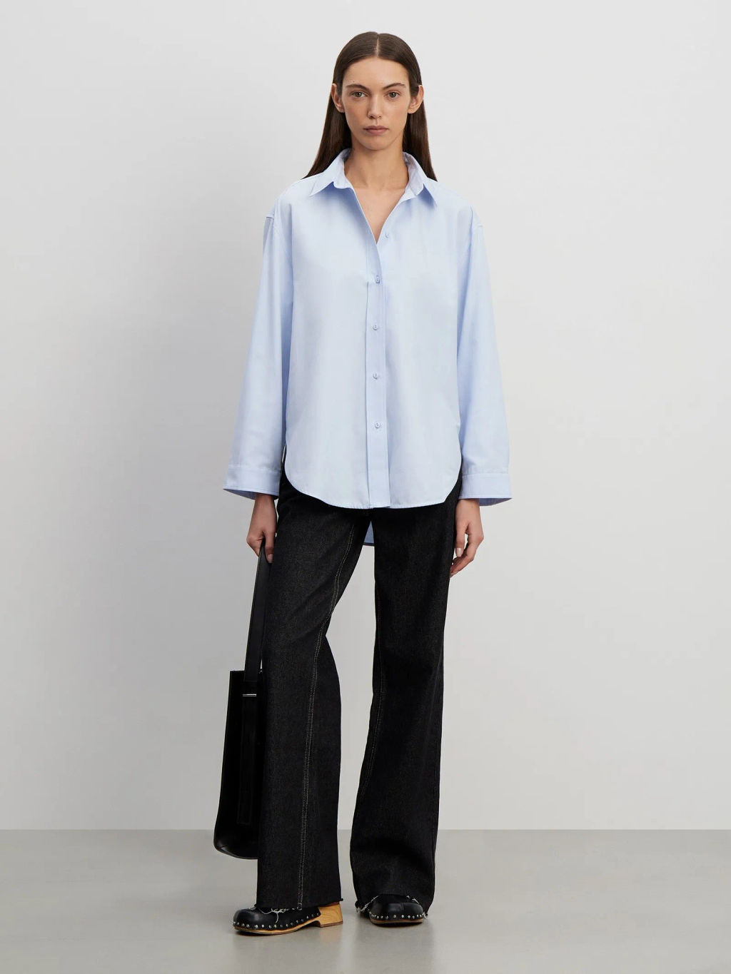 Рубашка однотонная - Emka фото 2