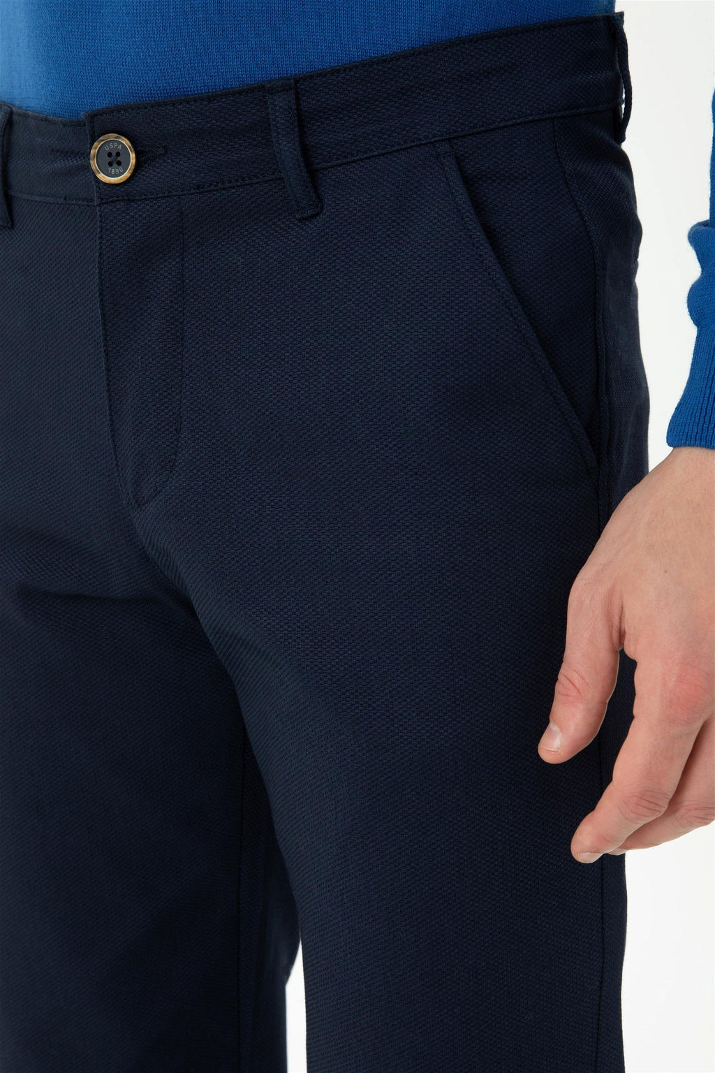 U. S. Polo Assn / Мужские темно-синие брюки из плотной ткани - U.s. polo assn фото 6