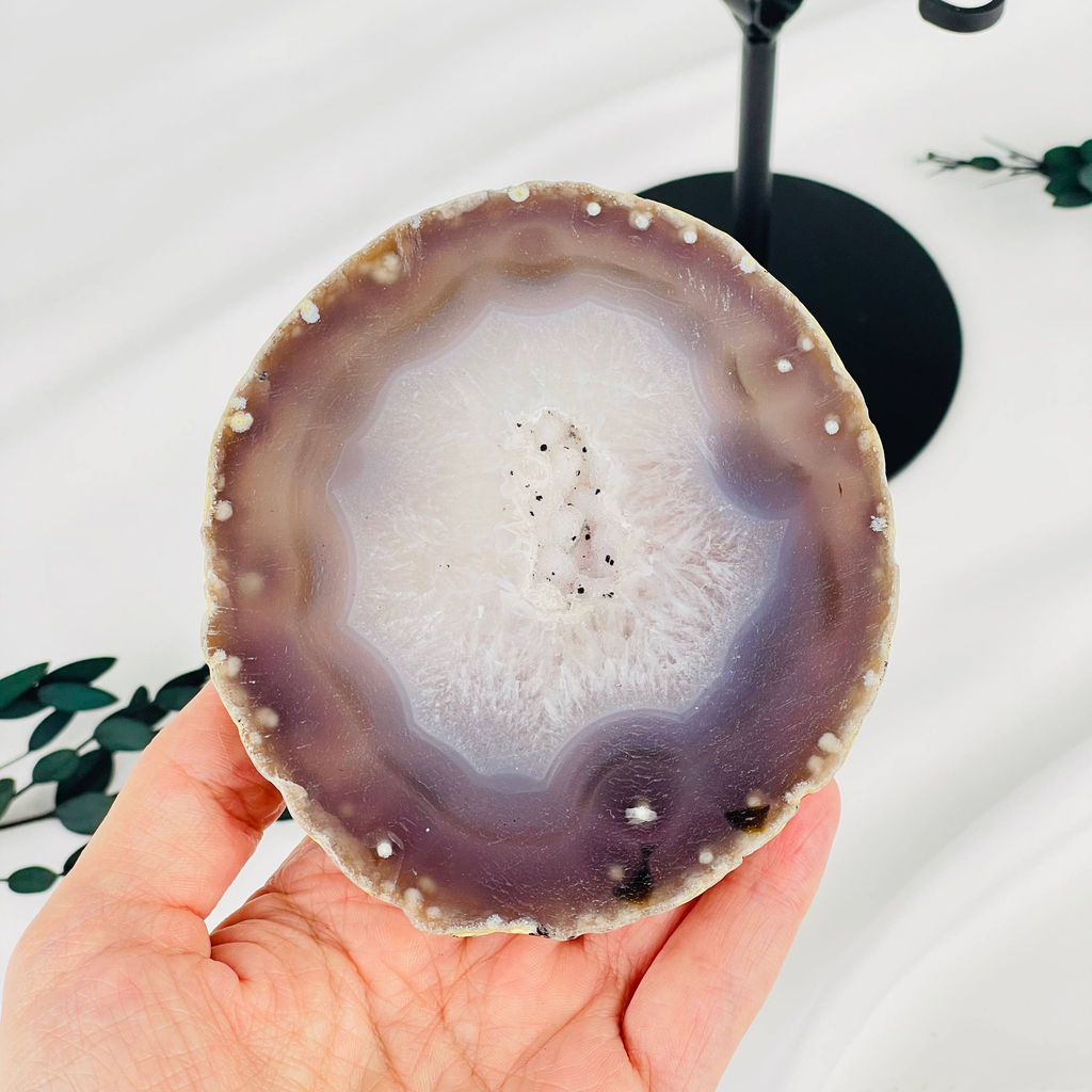 Срез Агата на подставке - Радуга самоцветов фото 2