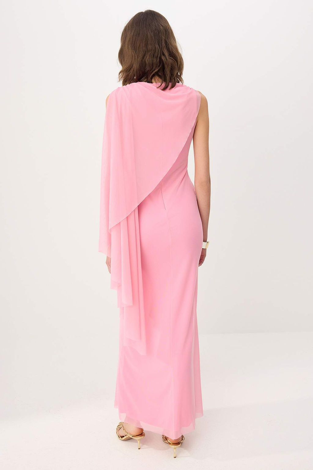 Siyah Pelerin Detayl? Orme Tul Astarl? Maxi Abiye & Mezuniyet Elbisesi TPRSS26AE00033 - Trendyolmilla фото 8