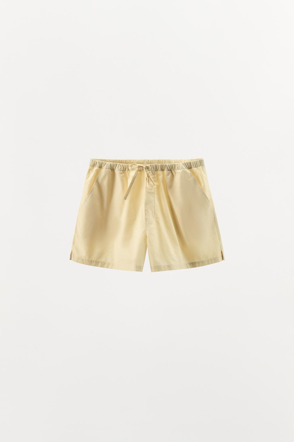 POPLIN SHORTS WITH TOPSTITCHING - Zara фото 7