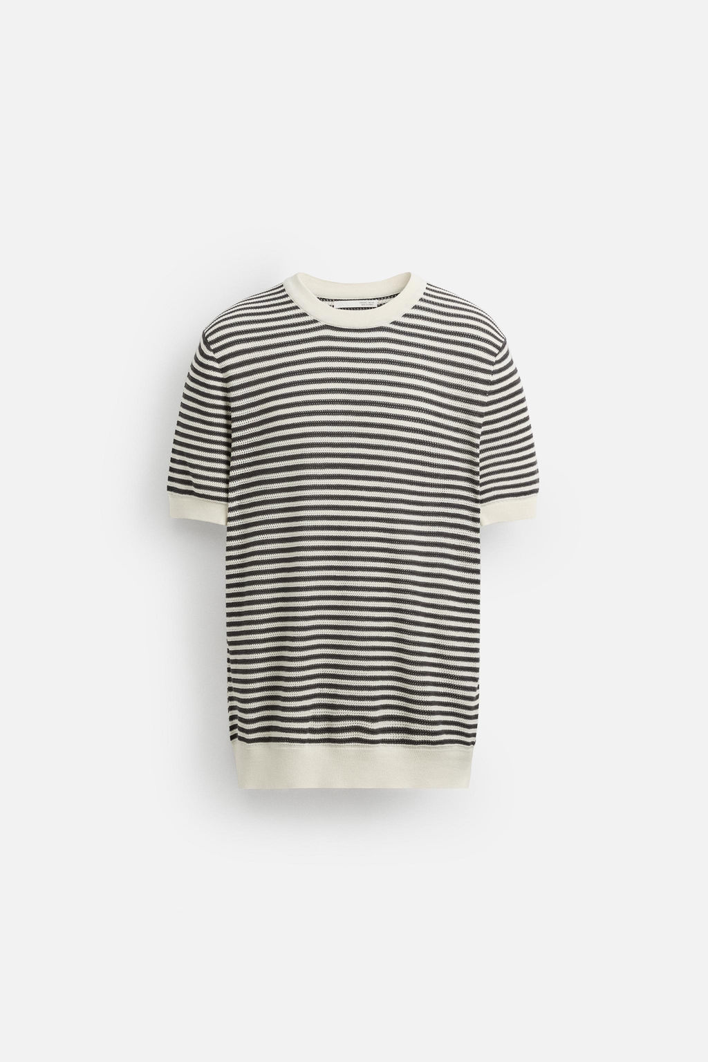 STRIPED KNIT T-SHIRT - Zara фото 7