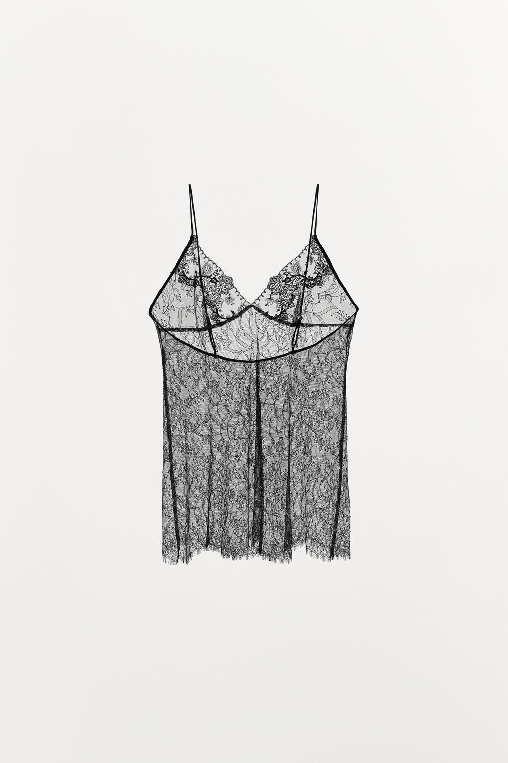 LACE STRAPPY TOP - Zara фото 7