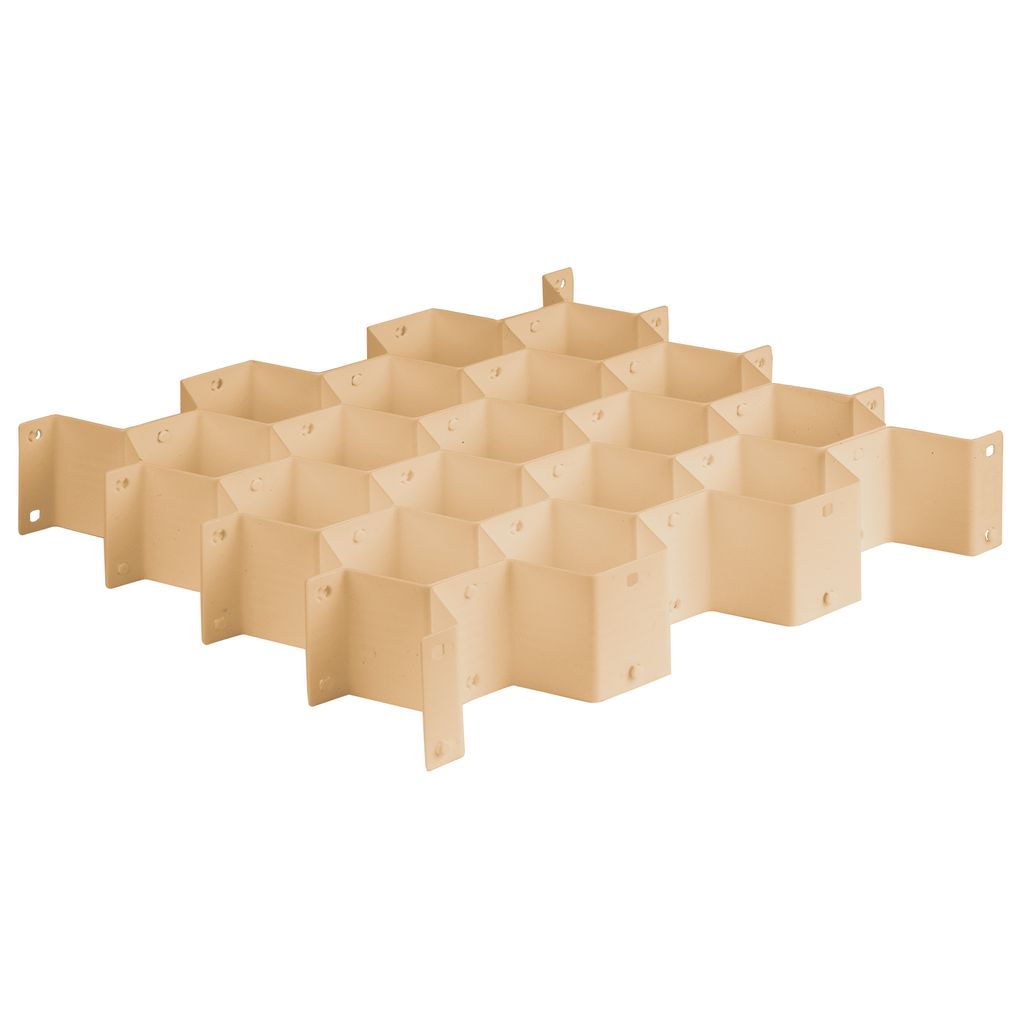 Разделители для ящиков СОТЫ, набор 8 шт., 36.3*6.7 см, DRAWER ORGANIZER, бежевый, шт - Valiant фото 8