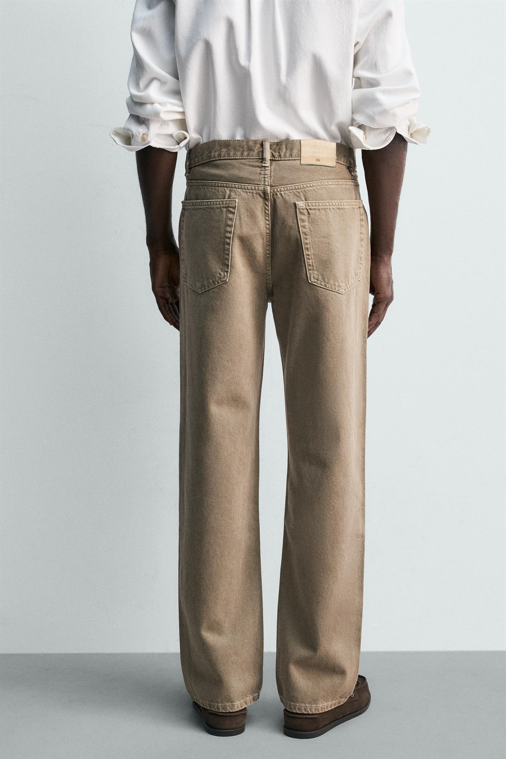 JEANS STRAIGHT FIT / Marr?n / Topo - Zara фото 3