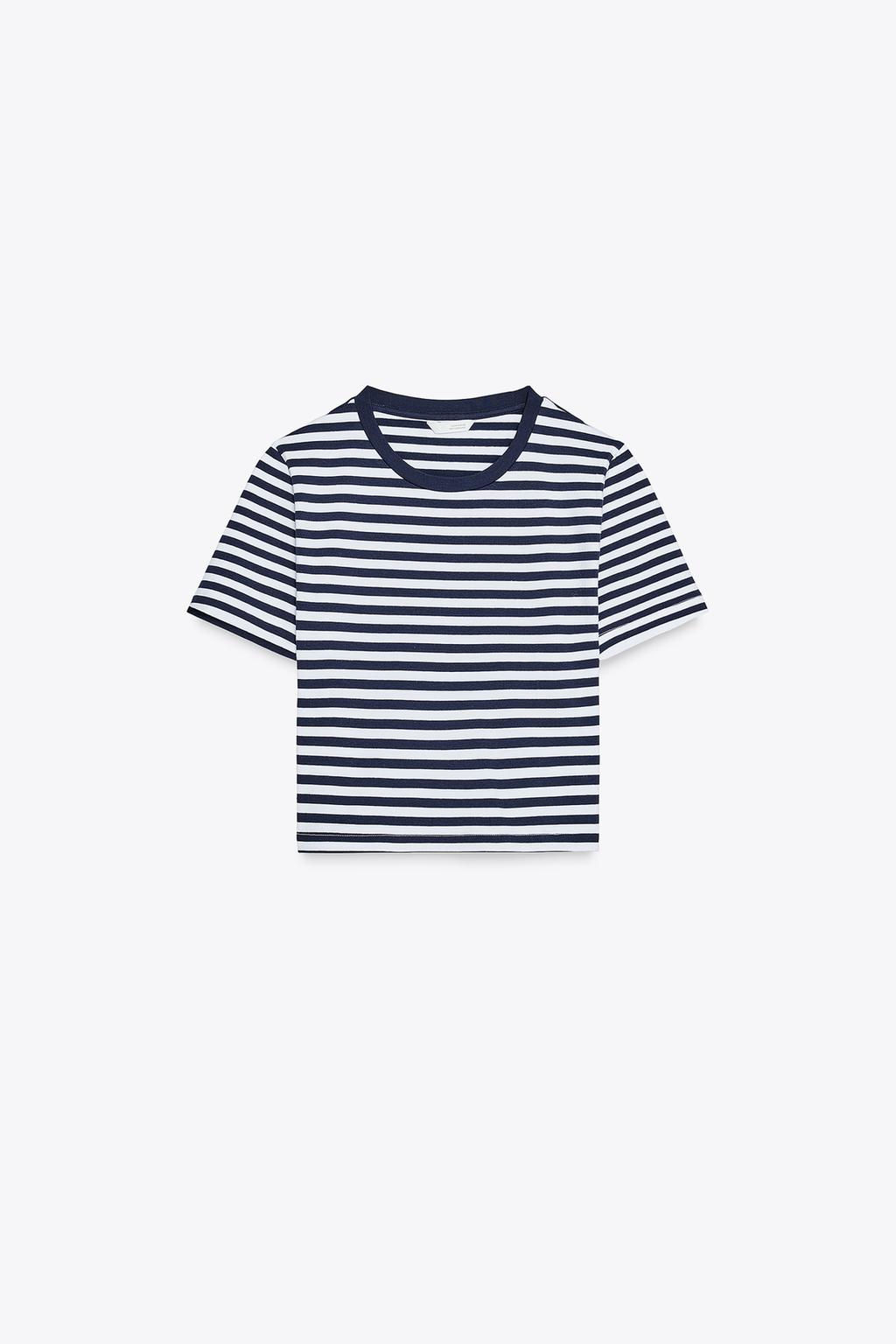 CROPPED STRETCH T-SHIRT - Zara фото 26