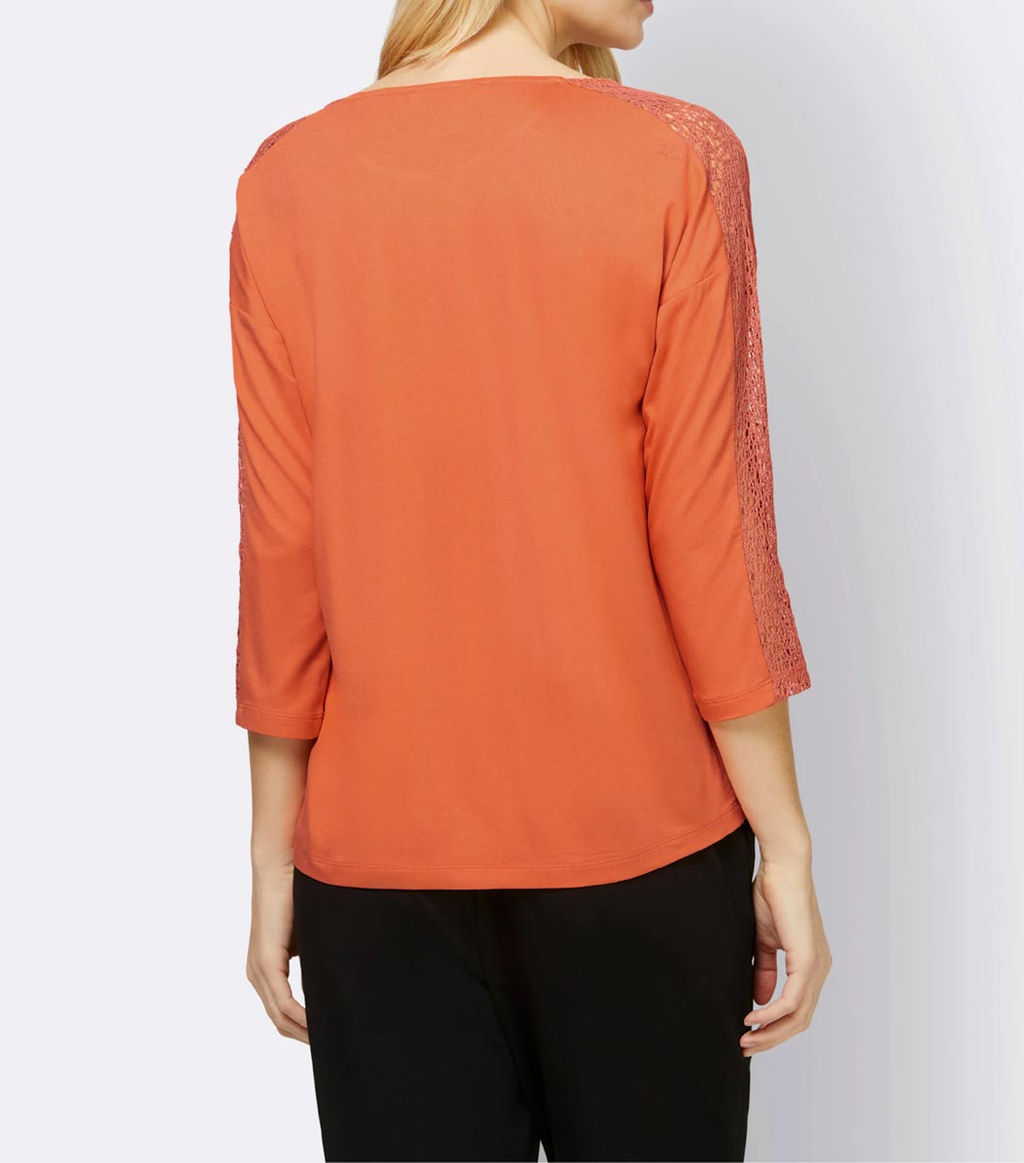 Блузка, мандариновая - Linea tesini фото 4